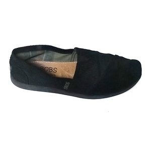 Womens flat Loafer black shoes Sz 9